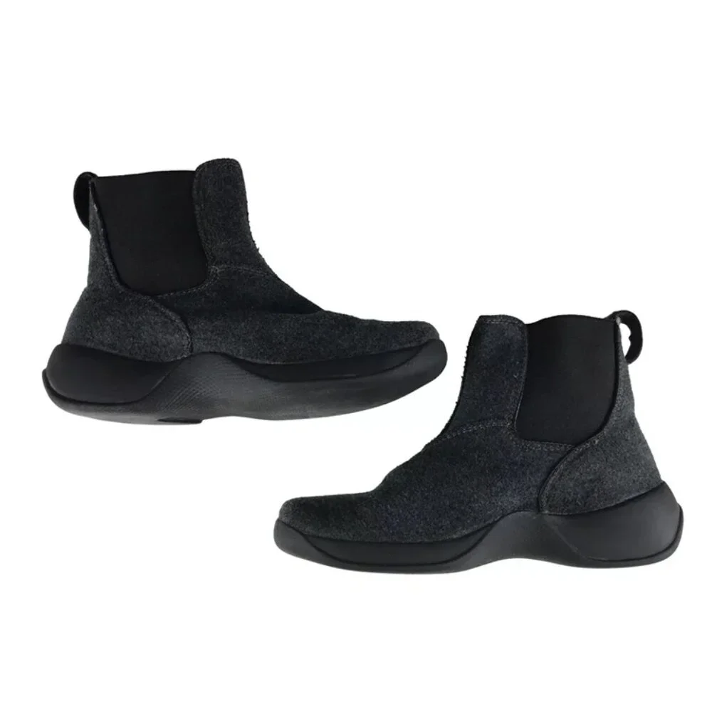 Dolomite Womens Gray Round Toe Pull On Ankle Winter Chelsea Boots Size US 8‎